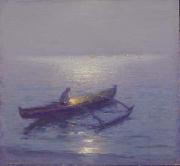 Lionel Walden Night Fisherman Germany oil painting artist
